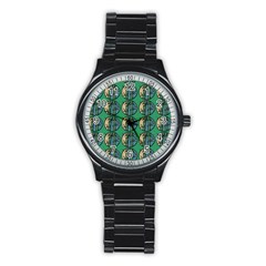 Bamboo Trees - The Asian Forest - Woods Of Asia Stainless Steel Round Watch by DinzDas