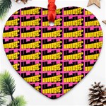 Haha - Nelson Pointing Finger At People - Funny Laugh Heart Ornament (Two Sides) Back