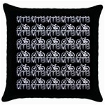 Mountain Bike - Mtb - Hardtail And Dirt Jump 2 Throw Pillow Case (Black) Front