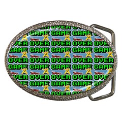 Game Over Karate And Gaming - Pixel Martial Arts Belt Buckles by DinzDas