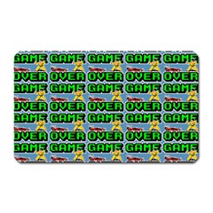 Game Over Karate And Gaming - Pixel Martial Arts Magnet (rectangular) by DinzDas