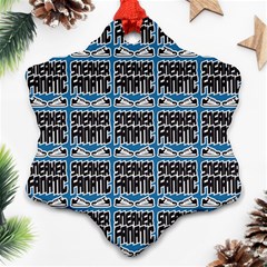 Sneaker Fanatic - Sneakers And Sport Shoes Fan Snowflake Ornament (two Sides) by DinzDas