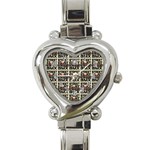 Bmx And Street Style - Urban Cycling Culture Heart Italian Charm Watch Front