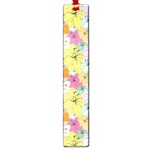 Abstract Flowers And Circle Large Book Marks Front