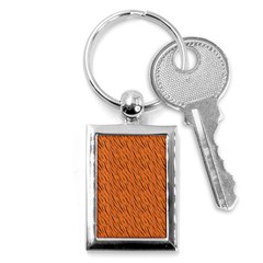 Animal Skin - Lion And Orange Skinnes Animals - Savannah And Africa Key Chain (rectangle) by DinzDas