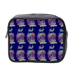 Jaw Dropping Horror Hippie Skull Mini Toiletries Bag (two Sides) by DinzDas