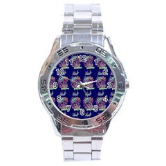 Jaw Dropping Horror Hippie Skull Stainless Steel Analogue Watch by DinzDas