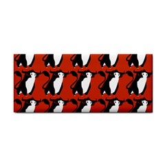  Bull In Comic Style Pattern - Mad Farming Animals Hand Towel by DinzDas