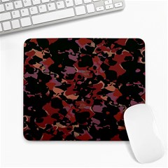 Red Dark Camo Abstract Print Large Mousepads by dflcprintsclothing