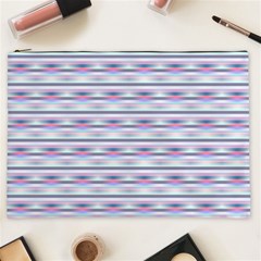 Pastel Lines, Bars Pattern, Pink, Light Blue, Purple Colors Cosmetic Bag (xxl) by Casemiro