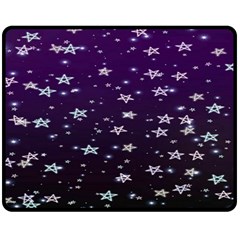 Stars Double Sided Fleece Blanket (medium)  by Sparkle