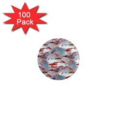 Golden Fishes 1  Mini Magnets (100 Pack)  by Sparkle