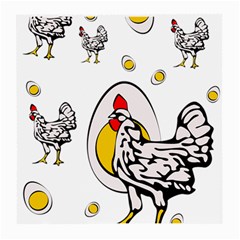 Roseanne Chicken Medium Glasses Cloth by EvgeniaEsenina