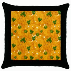 When Cheese Is Love Throw Pillow Case (black) by designsbymallika