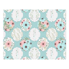 Floral Work Double Sided Flano Blanket (large)  by designsbymallika