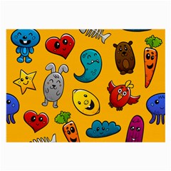 Graffiti Characters Seamless Ornament Large Glasses Cloth (2 Sides) by Amaryn4rt