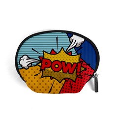 Pow Word Pop Art Style Expression Vector Accessory Pouch (small) by Amaryn4rt