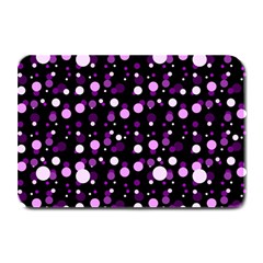 Purple, Pink Bokeh Dots, Asymmetric Polka Dot With Modern Twist Plate Mats by Casemiro