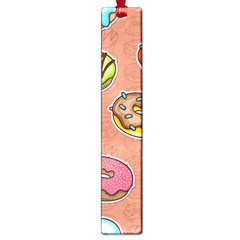 Doughnut Doodle Colorful Seamless Pattern Large Book Marks by Amaryn4rt