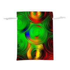 Pebbles In A Rainbow Pond Lightweight Drawstring Pouch (m) by ScottFreeArt