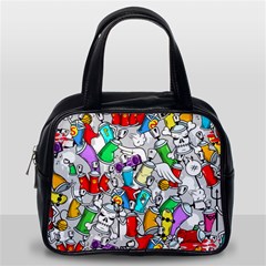 Graffit Characters Seamless Pattern Art Classic Handbag (one Side)