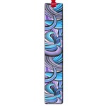 Blue Swirl Pattern Large Book Marks Front