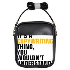 07 Copywriting Thing Copy Girls Sling Bag by flamingarts