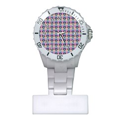 Pink And Blue Plastic Nurses Watch by Sparkle