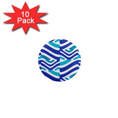 Colored Abstract Print1 1  Mini Magnet (10 Pack) 