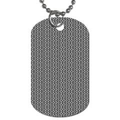 Black And White Triangles Dog Tag (two Sides)