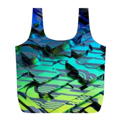 Digital Abstract Full Print Recycle Bag (l)