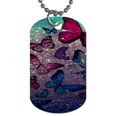 Glitter Butterfly Dog Tag (two Sides) by Sparkle