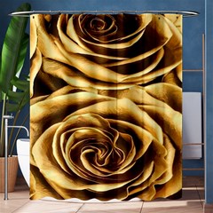 Gold Roses Shower Curtain 60  X 72  (medium) 