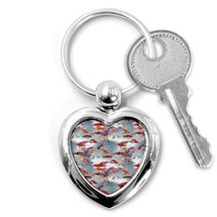 Golden Fishes Key Chain (heart)