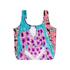 Blue Haired Girl Wall Full Print Recycle Bag (s) by snowwhitegirl