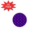 Zodiac Bat Pink Purple 1  Mini Buttons (10 pack)  Front