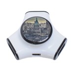 Buenos Aires Argentina Cityscape Aerial View 3-Port USB Hub Front