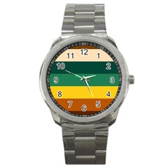 Retro 80s Sport Metal Watch by tmsartbazaar