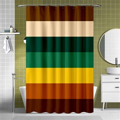 Retro 80s Shower Curtain 48  X 72  (small)  by tmsartbazaar