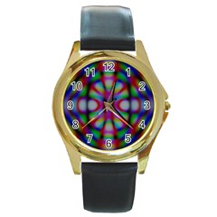 Carnivale Round Gold Metal Watch