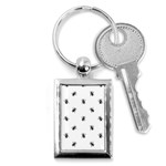 Housefly Drawing Motif Print Pattern Key Chain (Rectangle) Front