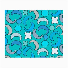 Cloudy Blue Moon Small Glasses Cloth (2 Sides) by tmsartbazaar