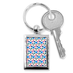 Multicolor Triangle Key Chain (rectangle) by tmsartbazaar