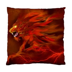 Fire Lion Flame Light Mystical Standard Cushion Case (two Sides)