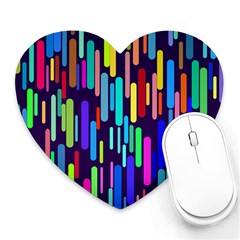 Abstract Line Heart Mousepads