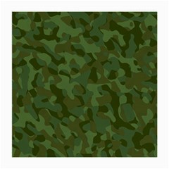 Green Army Camouflage Pattern Medium Glasses Cloth (2 Sides) by SpinnyChairDesigns