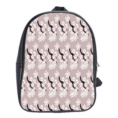 Pink Floral School Bag (xl) by Sparkle