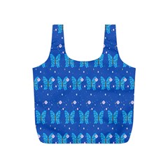 Glitter Butterfly Full Print Recycle Bag (s) by Sparkle