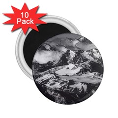 Black And White Andes Mountains Aerial View, Chile 2 25  Magnets (10 Pack)  by dflcprintsclothing