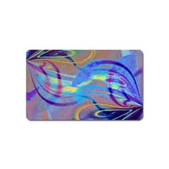 Infinity Painting Blue Magnet (name Card) by DinkovaArt